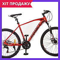 Велосипед алюмінієвий 26 дюймів гірський спортивний Profi G26VELOCITY A26.2 червоний