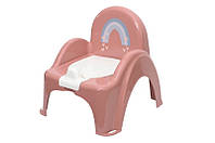 Горшок-стульчик с музыкальной шкатулкой "METEO" (розовый) PO-078-123 TEGA