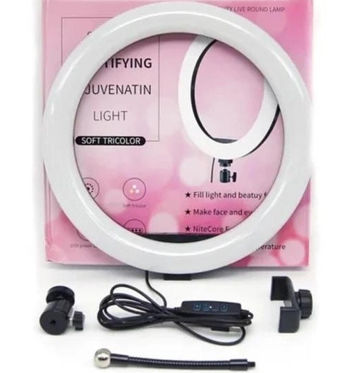 Кільцева LED-лампа S31 31 см 1 кріп.тел USB, фото 1