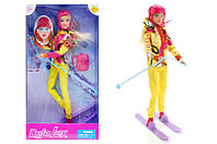 Кукла Defa на лыжах с аксессуарами 8373 в коробке 33,5*6,5*18 см