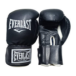 Боксерські рукавички EVERLAST 8 oz стрейч чорні