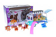 Игрушечный набор Машина-фургон с куклами в коробке 7889