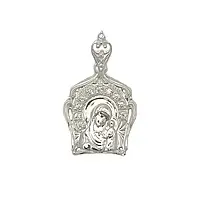 Ладанка Божа Матір зі срібла з каменями 3750-б