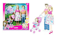 Кукла Kaibibi беременная 28см WG147 семья с ребенком, коляской и аксессуарами. в коробке р.32,5*6,5*31 от