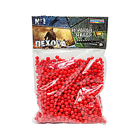Пластикові кульки для дитячої зброї 1-152, 6 мм 1000 шт (Червоний) ssmag.com.ua