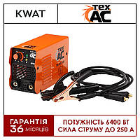 Сварочный инверторный аппарат Tex.AC MINI ТА-00-109 Дуговая сварка 250 А мощность 6.4 кВт