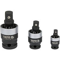 Набір ударних шарнірних карданів 1/2"/3/8"/ 1/4" 3 шт. Yato YT-10642