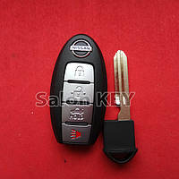 Nissan leaf, rogue корпус ключа на 4 кнопки + вставка Оригінал