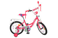 Велосипед детский PROF1 18", Y18302N Blossom, SKD45, фонарь, звонок, зеркало, дополнительные колеса от
