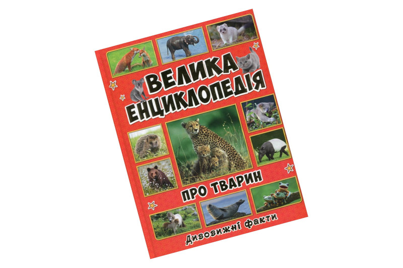 Книжка БОЛЬШАЯ ЭНЦИКЛОПЕДИЯ ПРО ЖИВОТНЫХ Глория - фото 1 - id-p2032826818