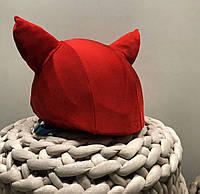 Чехол на шлем Нашлемник Crazy head Кошка (красная, чёрная, зелёная, оранжевая, фиолетовая)