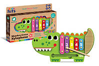 Деревянная игрушка Kids hits, KH20/018 крокодил деревьев. ксилофон в коробке р. 32,7*22,6*3,4 см