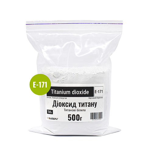 Титана диоксид ТМ Клебріг 500 г Пищевая добавка Е 171 (ID#2028260843 ...
