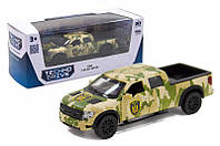 Машина Автомодель - FORD F-150 SVT RAPTOR MILITARY 250296 в коробке ТехноДрайв