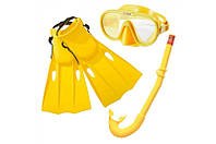 Набор для плавания INTEX 55655 маска, трубка, ласты, для возраста от 8 лет.
