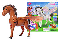 Игрушка Кузнечик "Пегас", конь, ходит, музыкальный, со светом, в коробке XG021 р.21*20,5*7см.