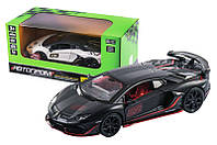 Машина металлическая 68472 "Автопром", 2 цвета, 1:32 Lamborghini Aventador SVJ, свет, звук