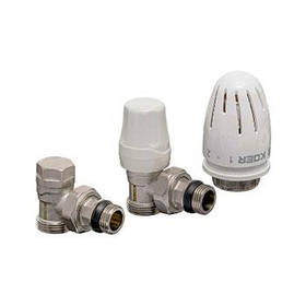 Комплект SET - 14 кутовий, 1/2"х3/4", 3З, з термоголовкою, Czech Product