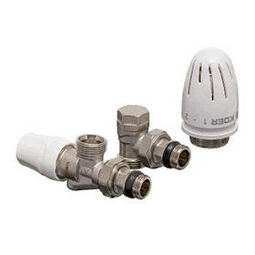 Комплект SET - 16 осьовий, 1/2"х3/4", 3З, з термоголовкою, Czech Product