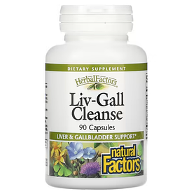 Комплекс для печінки й жовчного міхура Liv-Gall Cleanse Natural Factors, 90 капсул