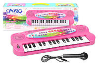Іграшка Піаніно з мікрофоном на батарейках, у коробці HS3211AB р.43,5*16,5*5,5 см ⁹