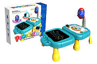 Детский стол для рисования "НЛО" с проектором и доской в коробке 6633 р.32*27*9см