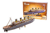 Дерев'яний 3D конструктор "Титанік" 269 дет. Puz-26912 р. 45*5*12.5 см. PuzzleOK