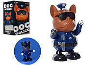 Игрушка Собака полицейская танцующая, на батарейках, с музыкой и светом в коробке R03 р.21*11,5*10,5см