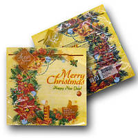 Святкова серветка (ЗЗхЗЗ, 20шт) LuxyНГ Очаровующий віночок(1234) (1 пач.)