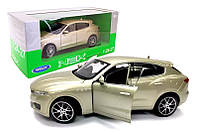 Машина металл 24078W "WELLY "1:24 MASERATI LEVANTE, 2 цвета, в кор.23*11*10см