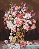 Набор для росписи по номерам. арт. KHO3203 (1шт) "Натюрморт со статуэткой балерины" 40х50см