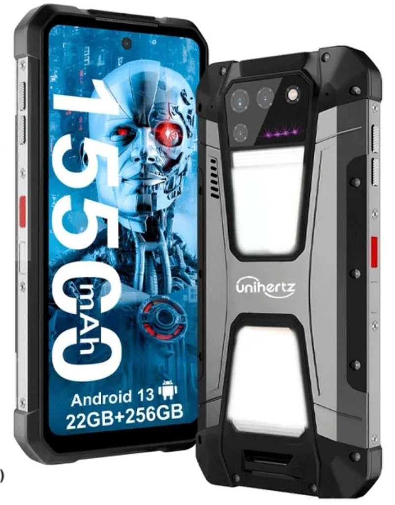 Cмартфон Unihertz 8849 Tank 2 12/256GB 4G LTE 15500 мАг NFC Helio G99 Проектор