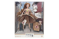 Кукла "Emily" с аксессуарами, шарнирная QJ099 р.28.5*6.5*32.5см