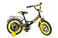 Велосипед детский PROF1 16", Y1643 Original boy, SKD45, фонарь, звонок, зеркало, дополнительные колеса,