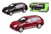 Машина металлическая 22431W "WELLY" 1:24 PORSCHE CAYENNE TURBO, 2 цвета, в коробке 23*11*10 см