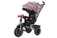 Велосипед детский трехколесный TILLY CAYMAN с пультом и усиленной рамой T-381/7 Фиолетовый лен