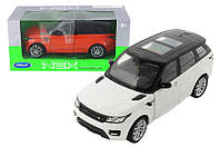 Машина металлическая 24059W "WELLY" 1:24 RANGE ROVER SPORT открываются двери и капот, 2 цвета, в коро