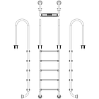 Сходи для басейну з неіржавіючої сталі Emaux Muro MUF515-SR (5 щаблів), фото 3