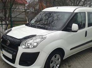 Дефлектор капота (мухобійка) Fiat Doblo 2010-2015 (VIP)