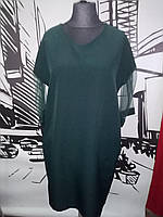 Платье женское батальное малахитового цвета
