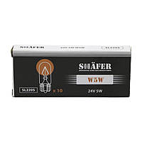 Лампа розжарювання SHAFER 24V 5W W5W (картонна упаковка по 10 шт., ціна за штуку) SL2205