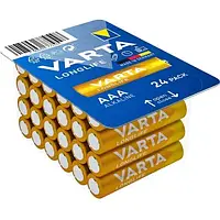 Батарейка VARTA LONGLIFE щелочная AAA блистер, 24 шт.