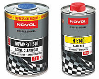 Бесцветный акриловый лак Novakryl 540 2+1 + отвердитель Н5140 1л+0.5л