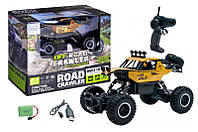 Автомобиль OFF-ROAD CRAWLER на р/у - CAR VS WILD (золотой, аккум. 3,6V, метал. корпус, 1:20)