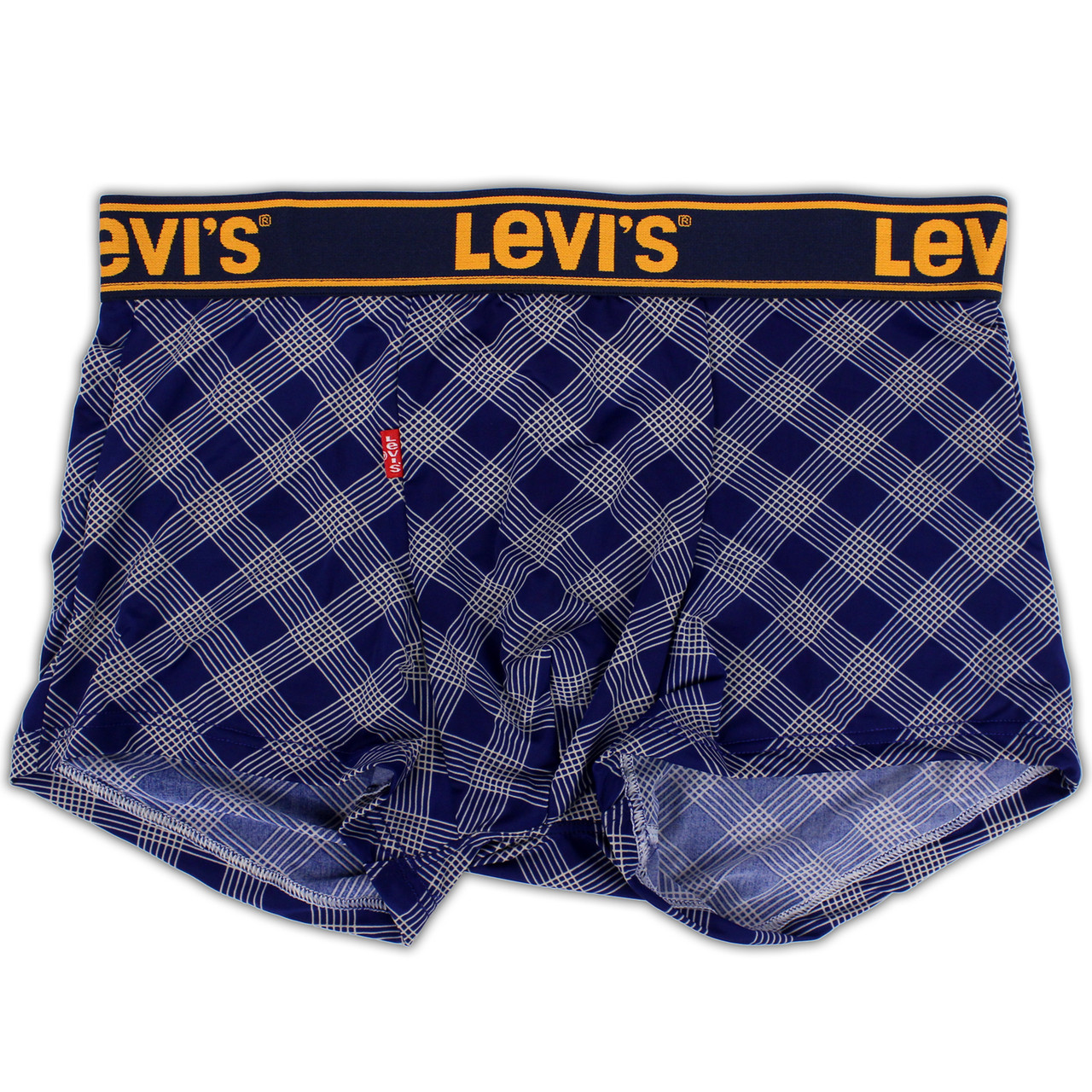 Чоловічі труси Levis, приємний гладкий матеріал, колір синій у косу білу смужку, різні розміри