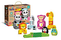 Деревянная игрушка Kids hits. KH20/001. набор кубиков 22 детали, 8 персонажей в коробке р. 24,7*28,9