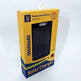 УМБ Power Bank Solar 90000 mAh мобільне зарядне з сонячною панеллю та лампою, Power Bank OM-186 Charger Батарея, фото 2