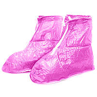 Бахилы на обувь ПВХ от воды и грязи Lesko SB-101 M 37-38 (Pink)-ЛВP