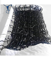 Сетка волейбольная безузловая «ЕВРО НОРМА» сетка для волейбола с тросом профессиональная черно-белая 1х9,5м