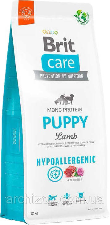 Brit Care Puppy Lamb & Rice 12кг Брит Кеа корм для щенков всех пород с ягненком - фото 3 - id-p1184084253